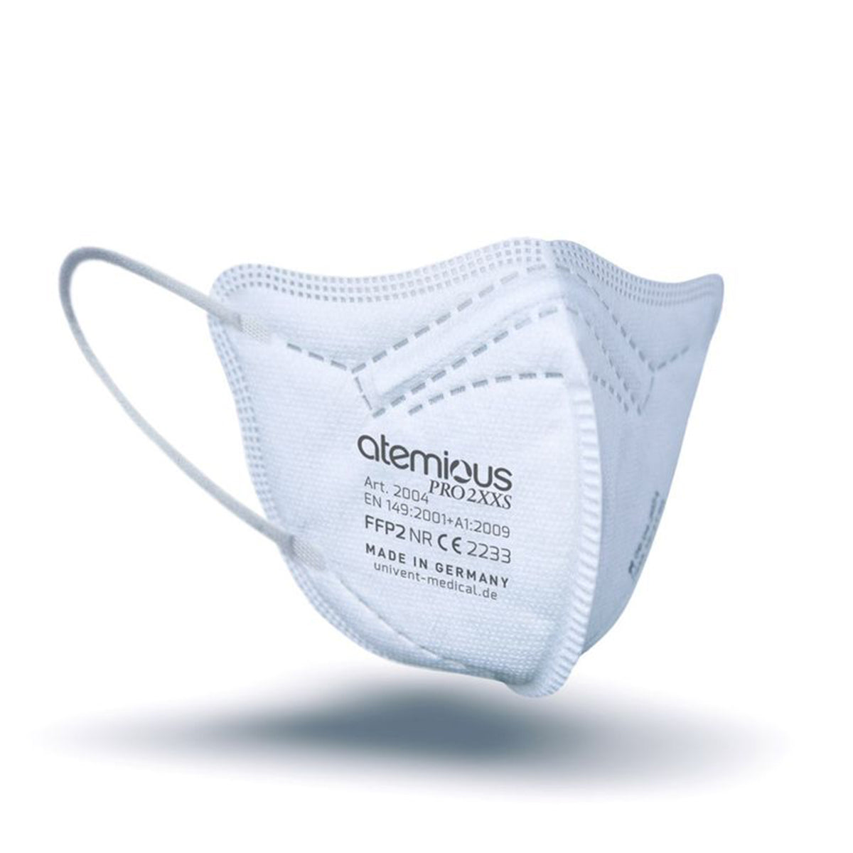 atemious PRO 2 XXS, FFP2 Maske EN149:2001+A1:2009 CE 2233 ACHTUNG! KLEINE PASSFORM