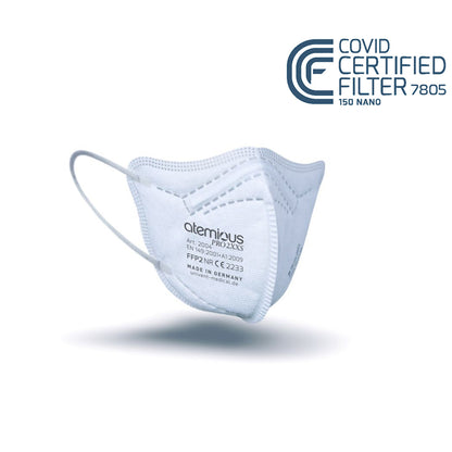 atemious PRO 2 XXS, FFP2 Maske EN149:2001+A1:2009 CE 2233 ACHTUNG! KLEINE PASSFORM