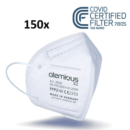 atemious X2  FFP2 Atemschutzmaske Made in Germany einzeln oder lose verpackt