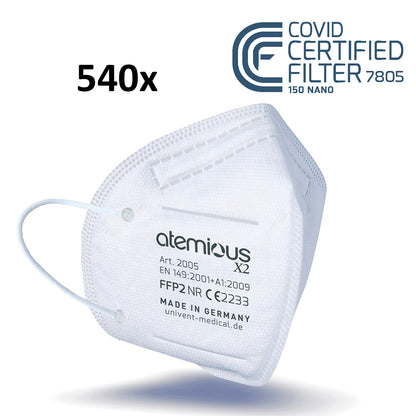 atemious X2  FFP2 Atemschutzmaske Made in Germany einzeln oder lose verpackt