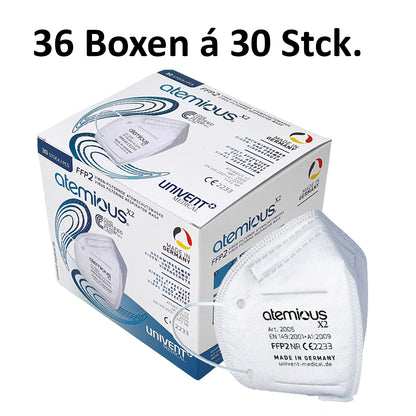 atemious X2  FFP2 Atemschutzmaske Made in Germany einzeln oder lose verpackt
