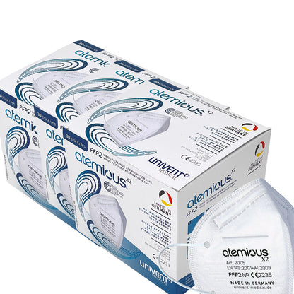 atemious X2  FFP2 Atemschutzmaske Made in Germany einzeln oder lose verpackt