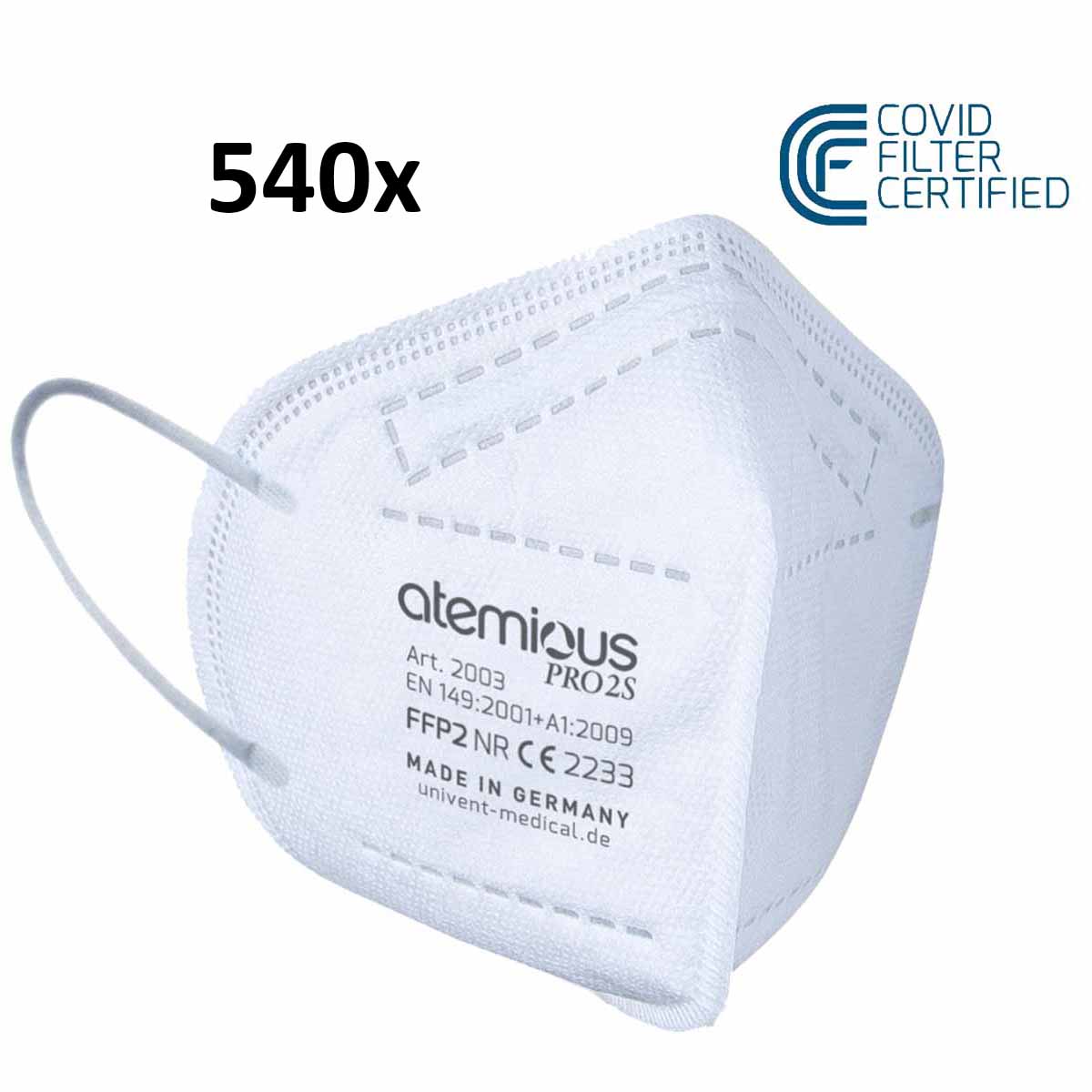 atemious PRO 2S, FFP2 Maske EN 149:2001+A1:2009 CE 2233  (Herstellernummer: 2003)