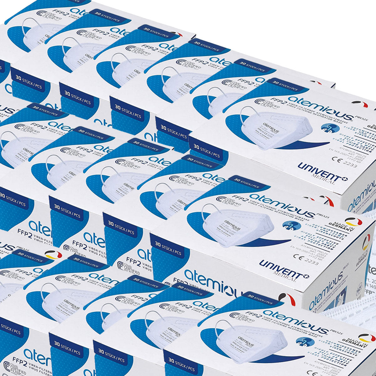 atemious PRO 2S, FFP2 Maske EN 149:2001+A1:2009 CE 2233  (Herstellernummer: 2003)