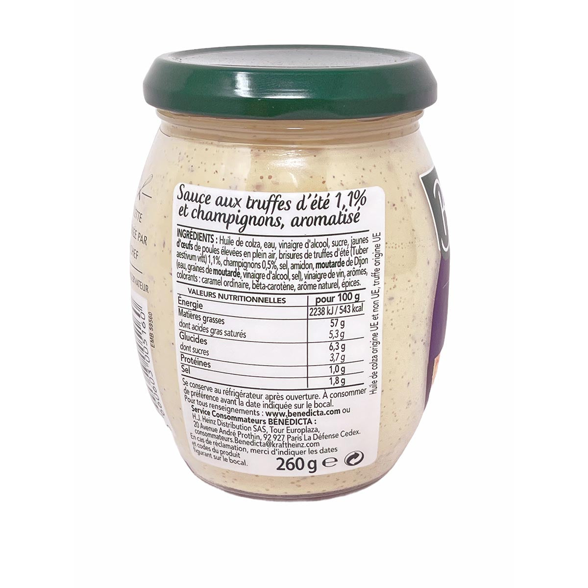 Bénédicta Sauce Gourmet Truffe d'été (260g) – Sommertrüffelsauce für luxuriösen Genuss