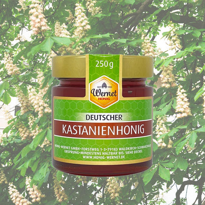 Honig Wernet Traditionsimker im Schwarzwald Deutscher Kastanienhonig cremig im 250g