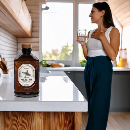 Bacanha Bio Minz Sirup – Erfrischender Genuss für Cocktails und Sommerdrinks, 400ml