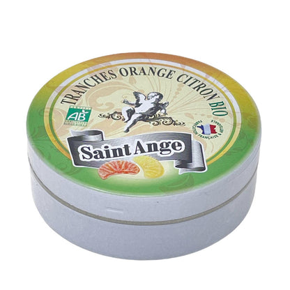 Saint-Ange Bio Orangen-Zitronen Bonbons - Bio-Tranches aus Frankreich, 50g