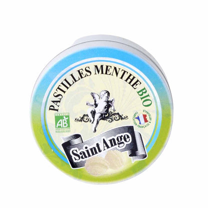 Saint-Ange Bio-Minz-Pastillen – Handgefertigte Minzpastillen aus Frankreich, 50g