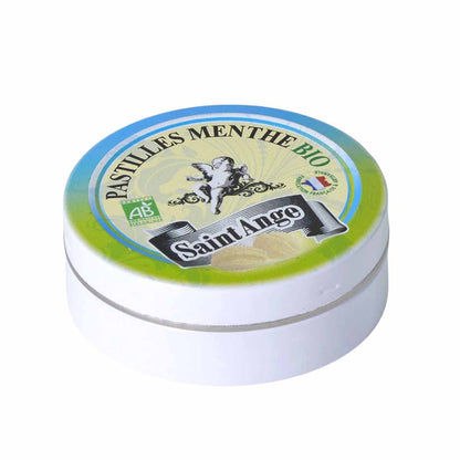 Saint-Ange Bio-Minz-Pastillen – Handgefertigte Minzpastillen aus Frankreich, 50g