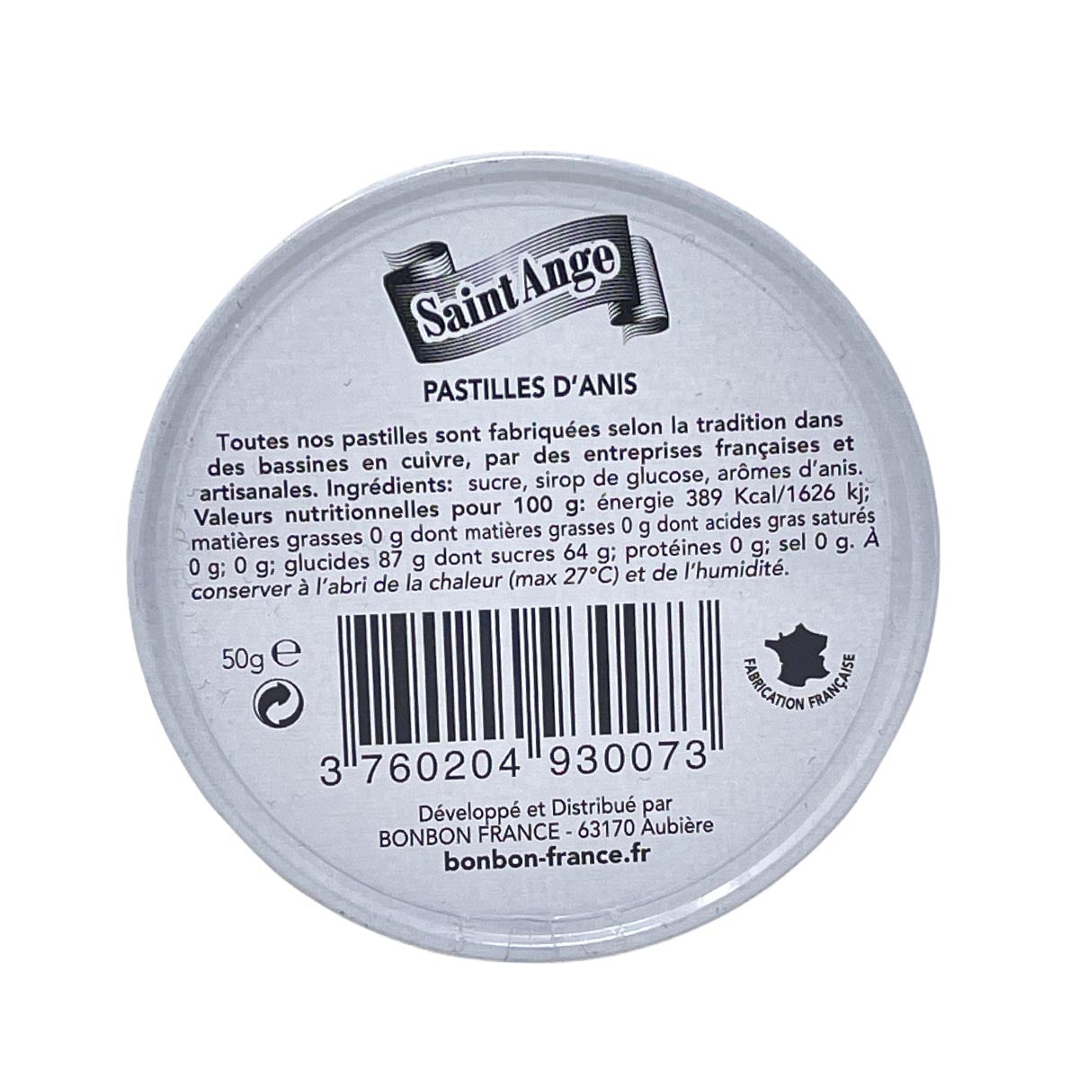 Saint-Ange Anis-Pastillen – Handgefertigte Anis-Pastillen aus Frankreich, 50g