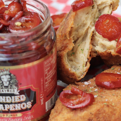 Haynes Gourmet Candied Jalapenos Red Rings - Süß-würzige Genuss-Kandierte Jalapeños