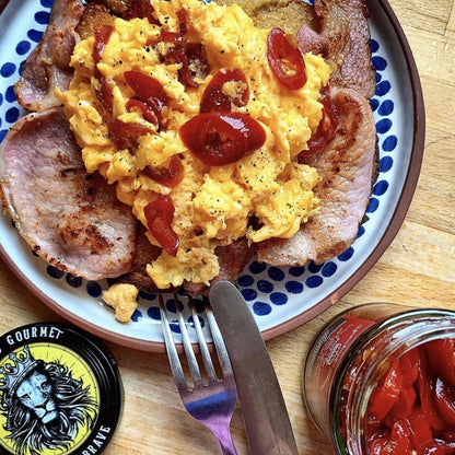 Haynes Gourmet Candied Jalapenos Red Rings - Süß-würzige Genuss-Kandierte Jalapeños