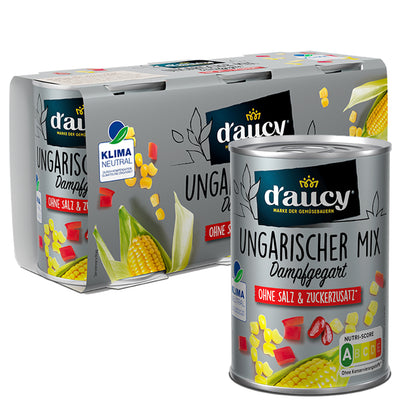 d'aucy Ungarischer Mix, 3x110g Dosen, ohne Salz & Zucker, ohne Konservierungsstoffe