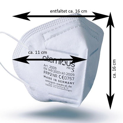 atemious PRO5+ medical FFP2 Maske: Zertifizierter Schutz aus Deutschland