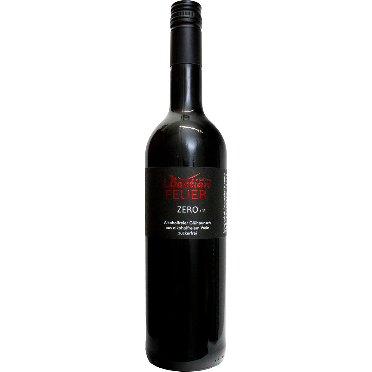 Weingut L. Bastian Bastian Feuer Zero x 2 - zuckerfrei & alkoholfrei Glühpunsch rot