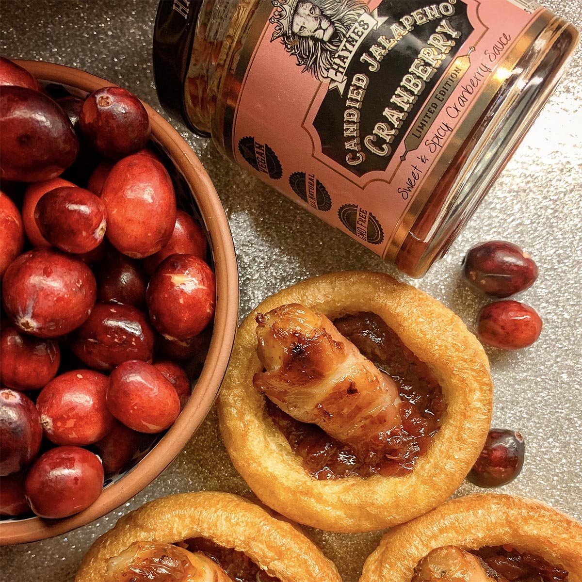 Haynes Gourmet Candied Jalapeno Cranberry - Süß-würzige Jalapeños mit Preiselbeernote