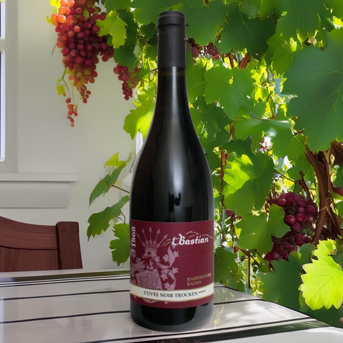 Weingut L. Bastian Cuvée Noir **** Rotwein trocken 0,75 Liter - 13,5 % vol