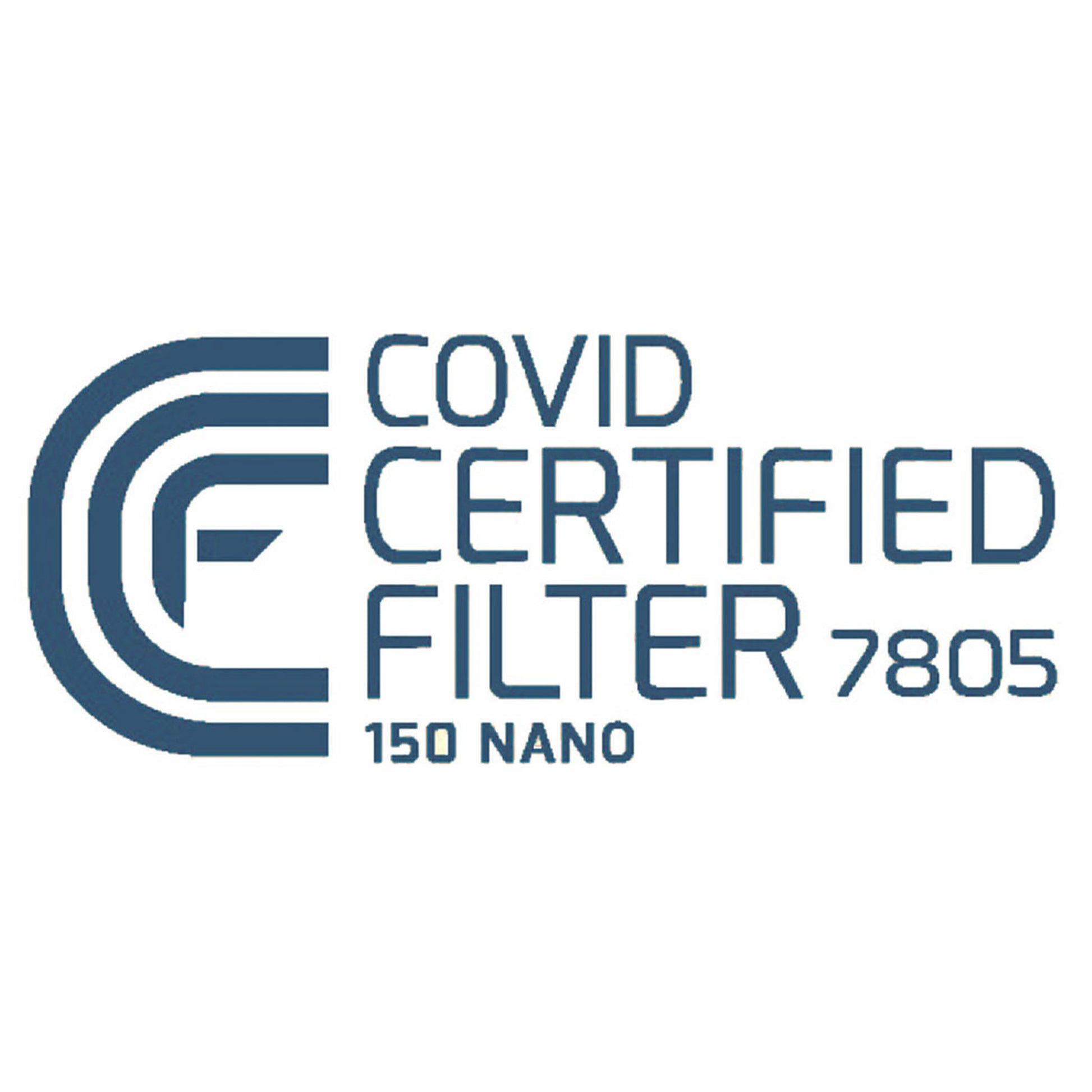 Detailaufnahme der atemious X2 FFP2-Atemschutzmaske in Weiß mit Fokus auf die CE-Kennzeichnung (CE 2233) und das „Made in Germany“-Siegel auf dem hochwertigen Komfort-Vlies.