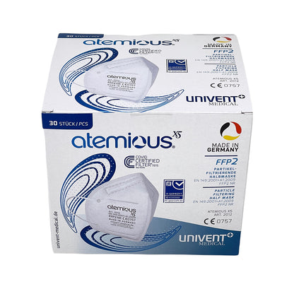 atemious X5 FFP2 Atemschutzmaske Made in Germany mit deutschem Zertifikat CE0757