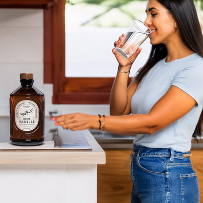 Bacanha Sirop Brut de Vanille Bio 400ml – Bio-Vanille-Sirup mit Bio-Rohrzucker