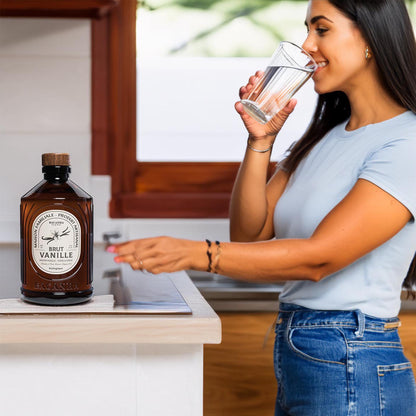 Bacanha Sirop Brut de Vanille Bio 400ml – Bio-Vanille-Sirup mit Bio-Rohrzucker