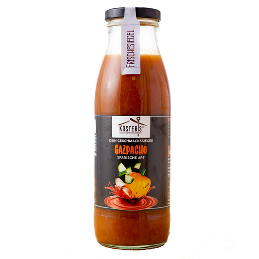 Kösters Köstlichkeiten Gazpacho spanische Art im Glas 480 ml hergestellt in Deutschland