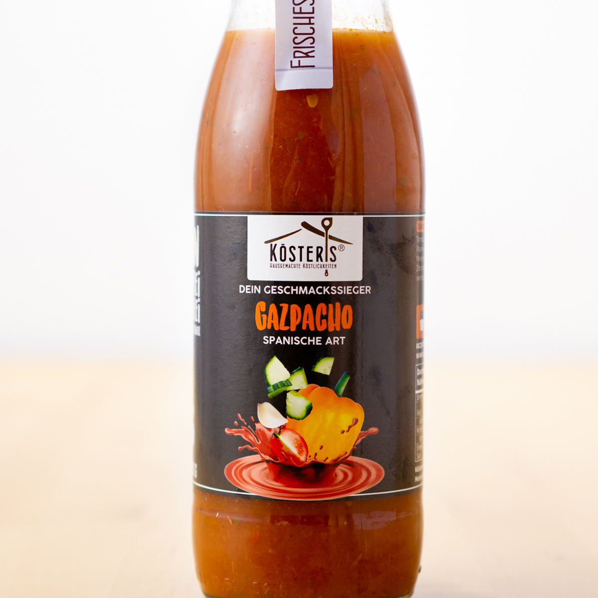 Kösters Köstlichkeiten Gazpacho spanische Art im Glas 480 ml hergestellt in Deutschland