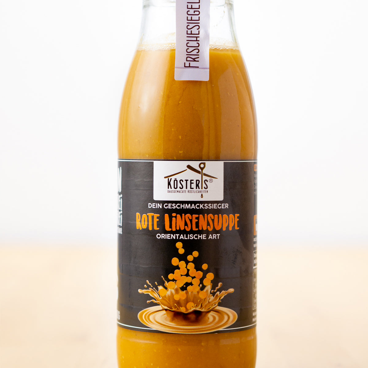 Kösters Köstlichkeiten Rote Linsensuppe orientalische Art im Glas 480 ml hergestellt in Deutschland