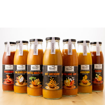 Kösters Köstlichkeiten Karotten-Ingwer-Suppe asiatische Art im Glas 480 ml hergestellt in Deutschland