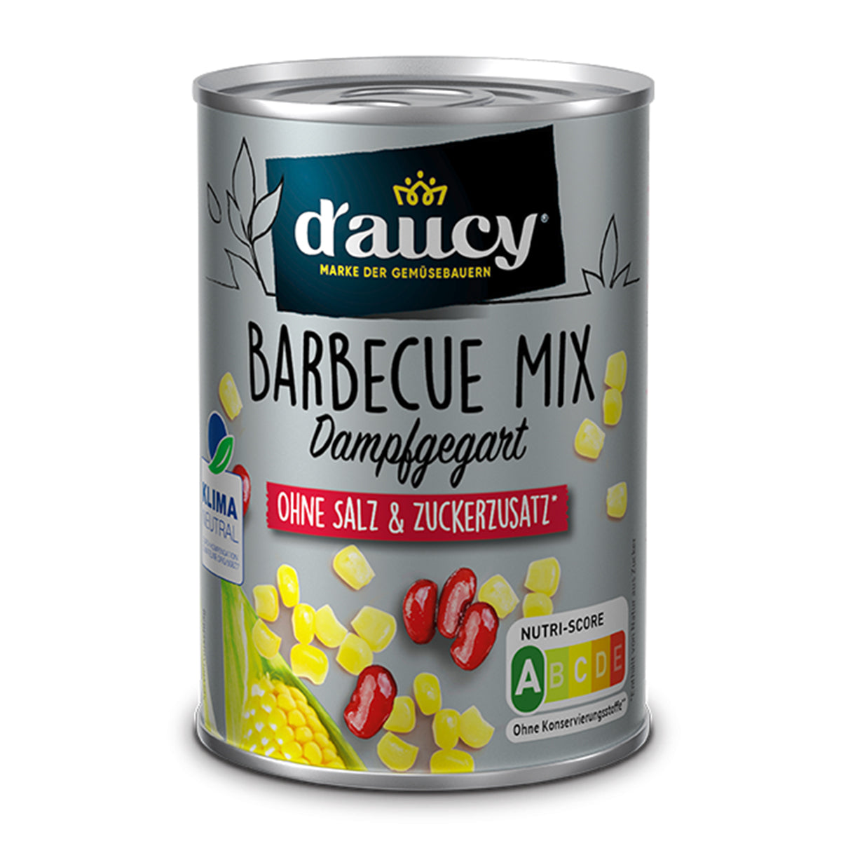 d'aucy Barbecue Mix - 100% ohne Salz und Zuckerzusatz, 4 Pack = 12 x 110 Gramm