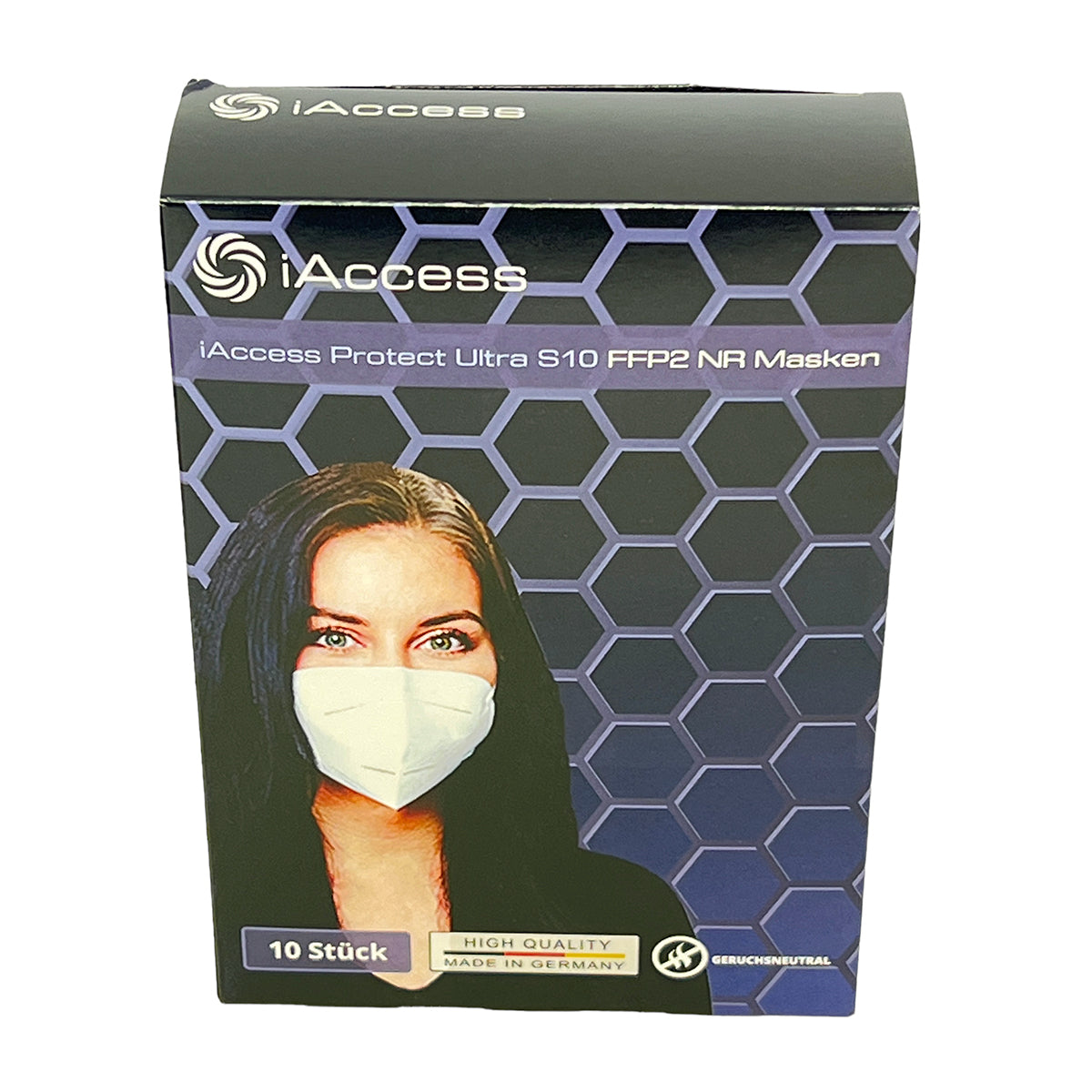 iAccess Protect Ultra S10 FFP2 NR Atemschutzmaske weiß 10 Stck. Made in Germany