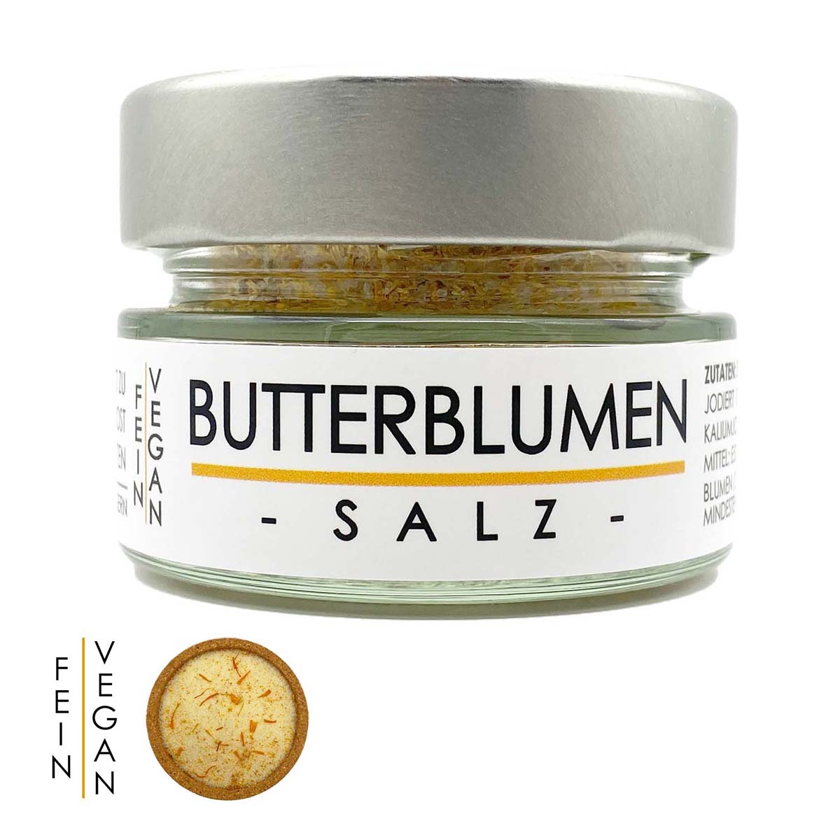 my herbs Butterblumen Salz - feines Alpensalz mit Butterblumen 70 Gramm im Glas