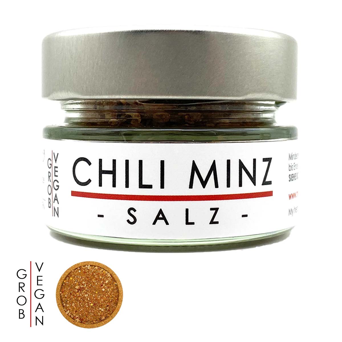my herbs Chili Minz Salz - feines Meersalz mit Chili und Minze 70 Gramm im Glas