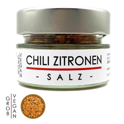 my herbs Chili Zitronen Salz - feines Meersalz mit Chili und Zitrone 70 Gramm im Glas