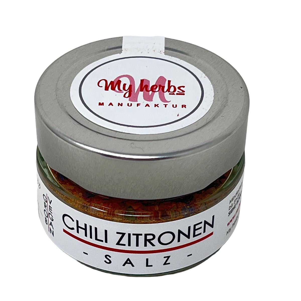 my herbs Chili Zitronen Salz - feines Meersalz mit Chili und Zitrone 70 Gramm im Glas