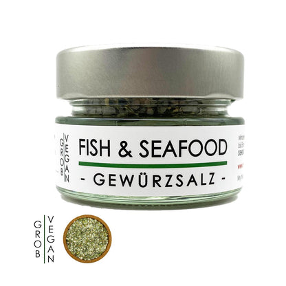 my herbs Fish & Seafood Gewürzsalz - Meersalz mit Gewürzen 60 Gramm im Glas