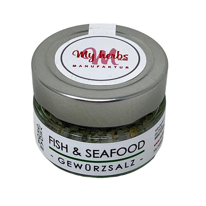 my herbs Fish & Seafood Gewürzsalz - Meersalz mit Gewürzen 60 Gramm im Glas