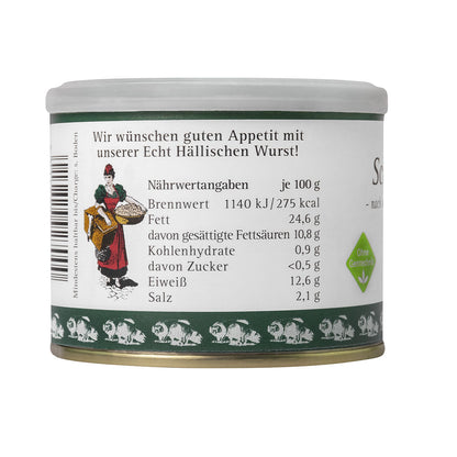 Erzeugergemeinschaft Schwäbisch Hall Echt Hällische Schinkenwurst in der Dose 200 Gr.
