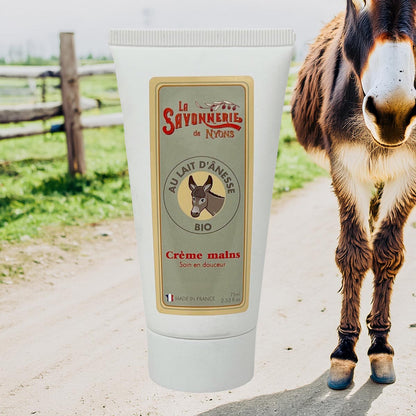 La Savonnerie De Nyons BIO Handcreme mit Eselsmilch Crème Mains au lait d'ânesse 75ml