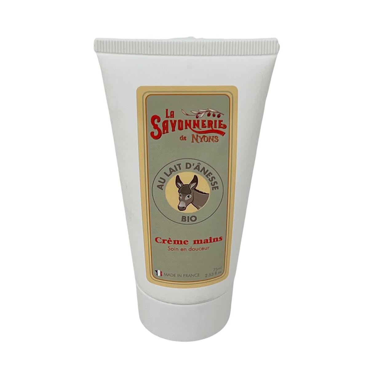 La Savonnerie De Nyons BIO Handcreme mit Eselsmilch Crème Mains au lait d'ânesse 75ml