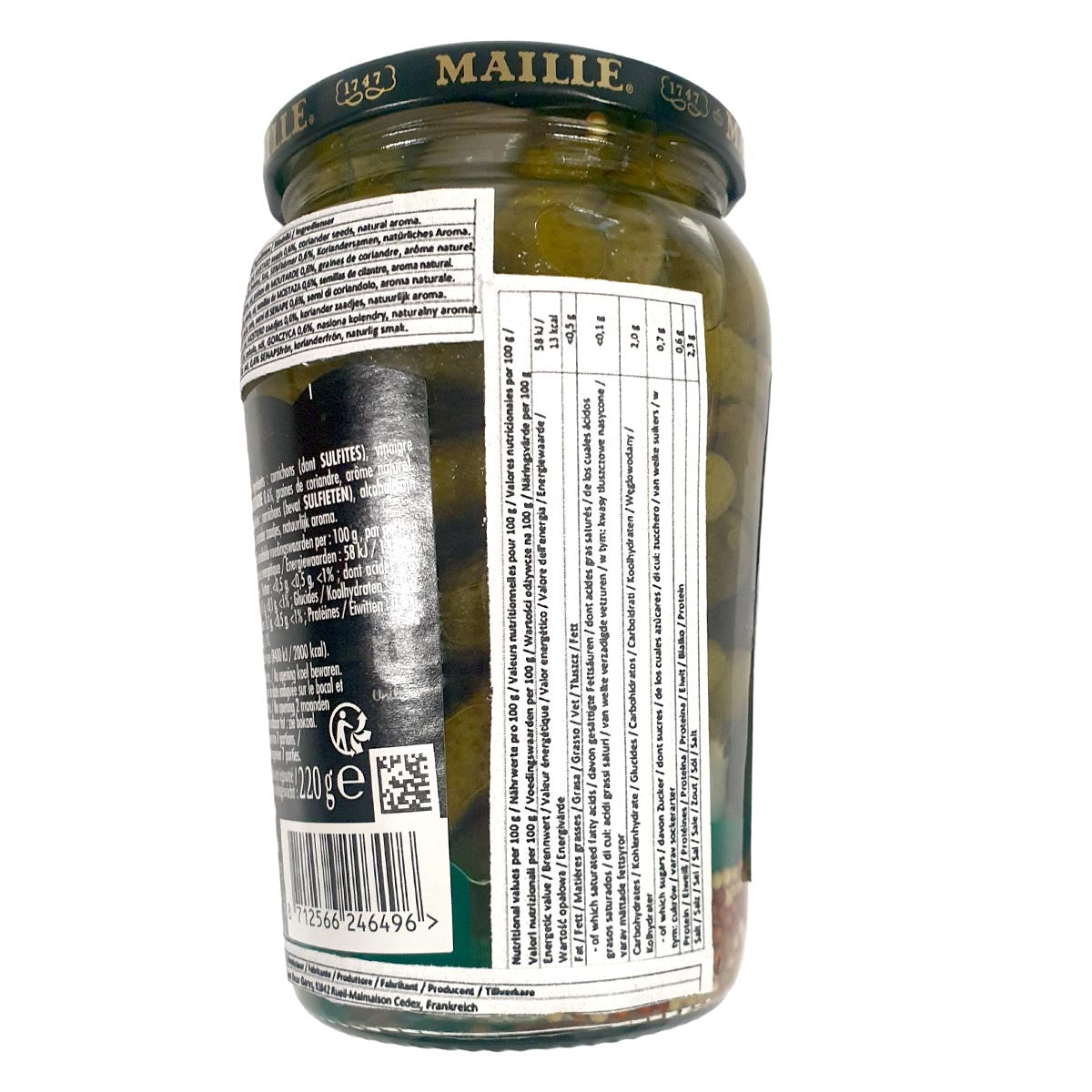 Maille Mini Gurken Cornichons Extra fein 12er Tray  12 x 400 Gr. Original