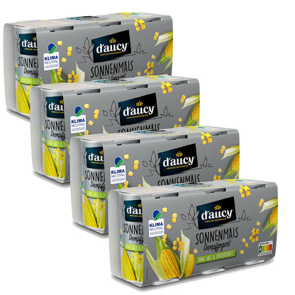 d'aucy Sonnenmais - 100% ohne Salz und Zuckerzusatz,    12 x 110 Gr. Dose