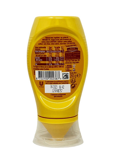 Amora Senf Fine & Douce 260g: Feiner Genuss in praktischer Dosierflasche