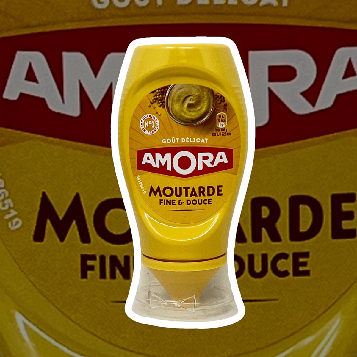 Amora Senf Fine & Douce 260g: Feiner Genuss in praktischer Dosierflasche