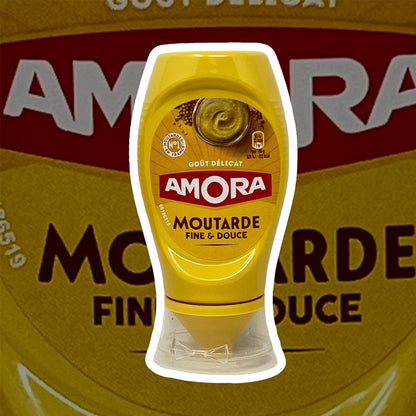 Amora Senf Fine & Douce 260g: Feiner Genuss in praktischer Dosierflasche