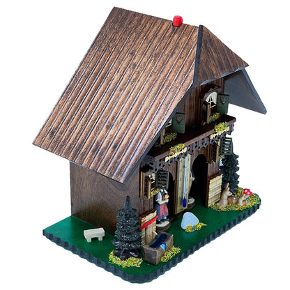 Erleben Sie Schwarzwald Tradition: Handgeschnitzte Wetterstation, 23 cm,