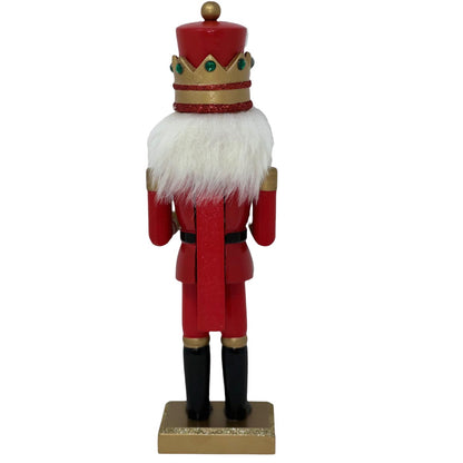 FeineHeimat Nussknacker König mit Trommel - 25 cm, Aus dem Schwarzwald