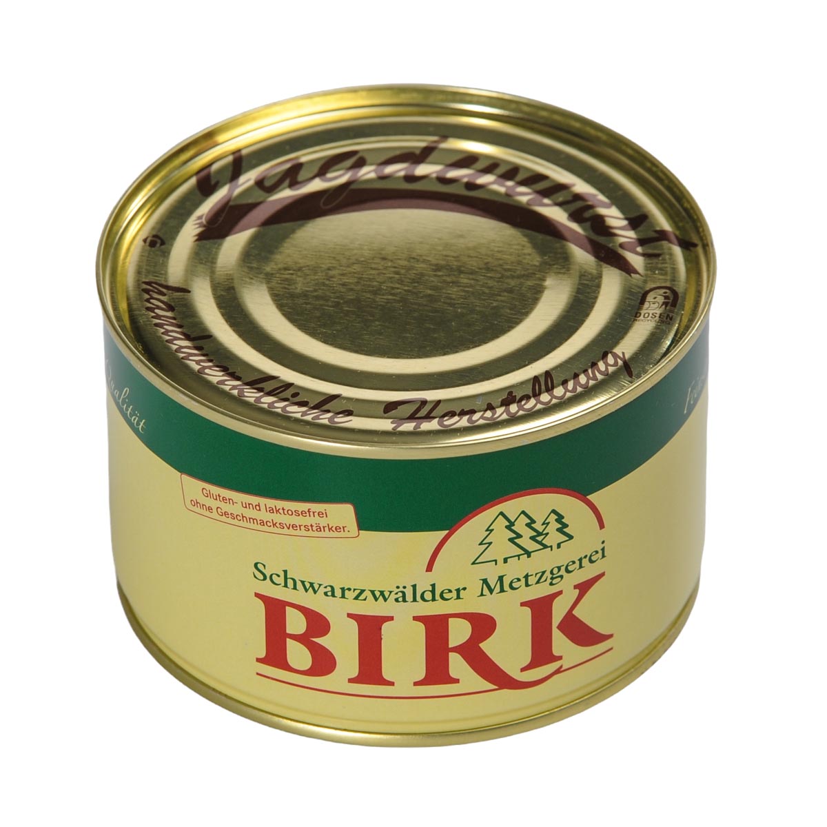 Schwarzwälder Metzgerei Birk Dosenwurst Jagdwurst - Traditioneller Genuss aus eigener Herstellung