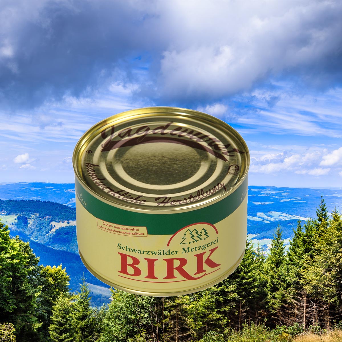 Schwarzwälder Metzgerei Birk Dosenwurst Jagdwurst - Traditioneller Genuss aus eigener Herstellung